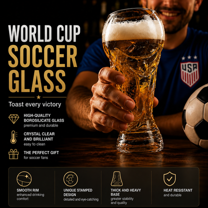 Vaso de Cerveza Copa del Mundo Futbol