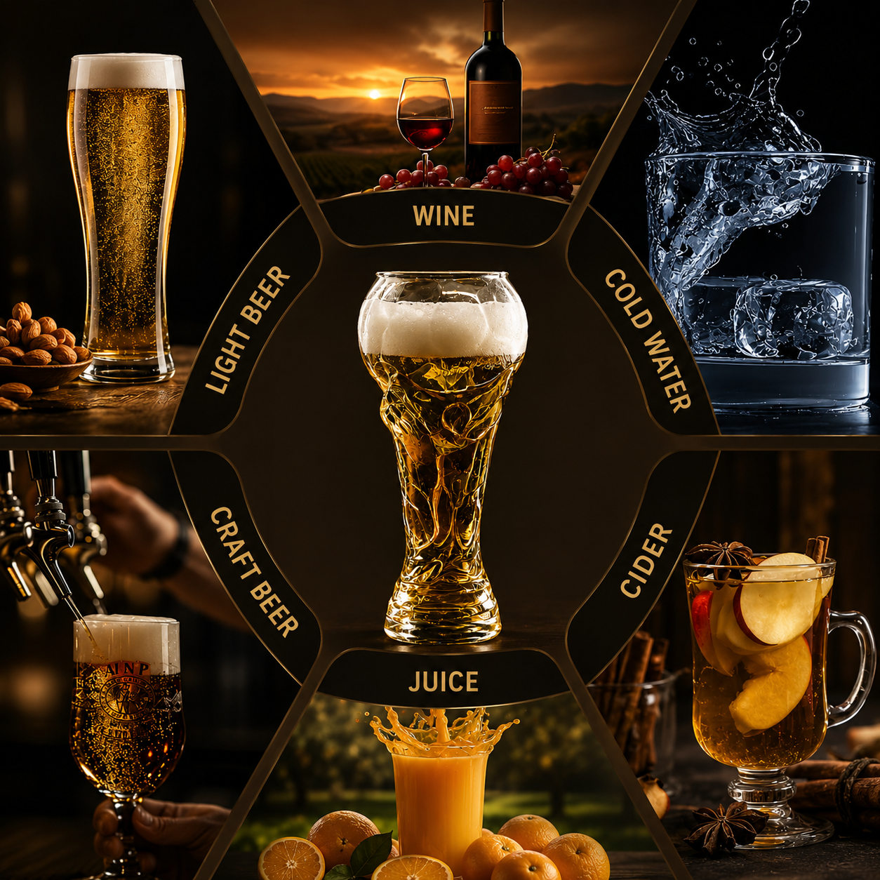 Vaso de Cerveza Copa del Mundo Futbol